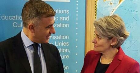 Irina Bokova pizzaUnesco