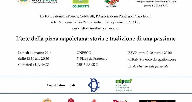 Invito UNESCO - Parigi 14 marzo 2016 - ITA