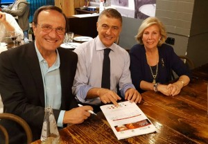 Giancarla Guareschi vice presidente società Dante Alighieri Australia e Fabio Carosone tesoriere